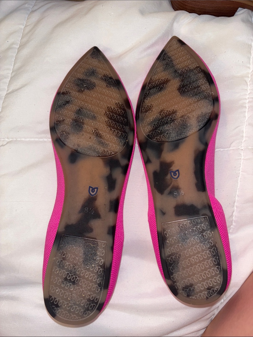 Rothy’s The Point Flats Hot Pink - Picture 7 of 9